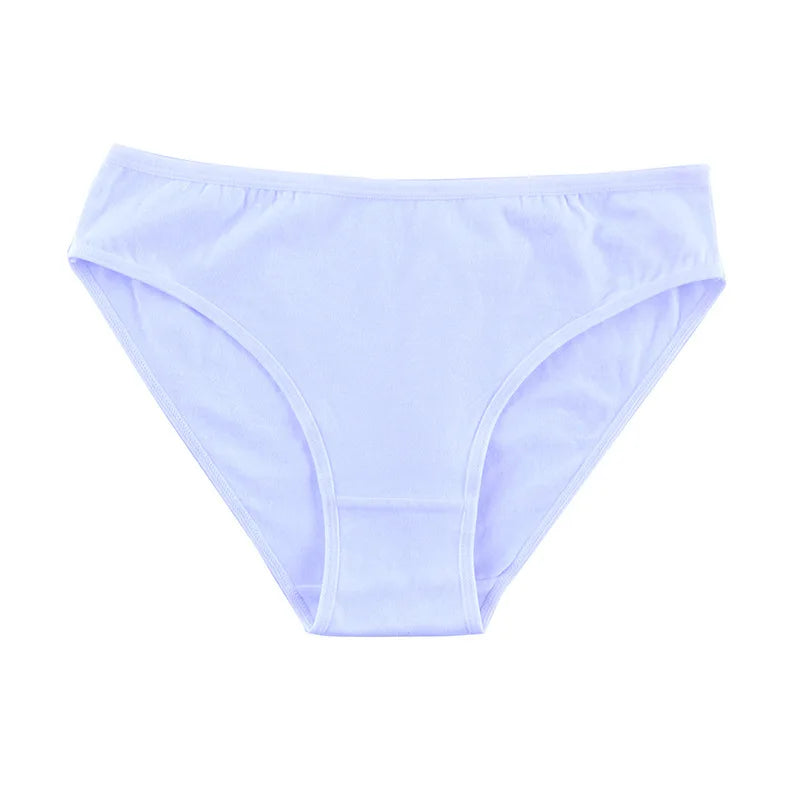 4Pcs/Set Cotton Panties Women Solid Color Underwear Female Underpants Sexy Lingerie M-XL Comfort Soft Briefs Intimates
