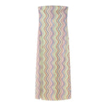 2024 Dress For Women Summer Chic Print Mesh Sleeveless Sexy Side Slit Slim Dresses Wild Beach Resort Style Woman Dress