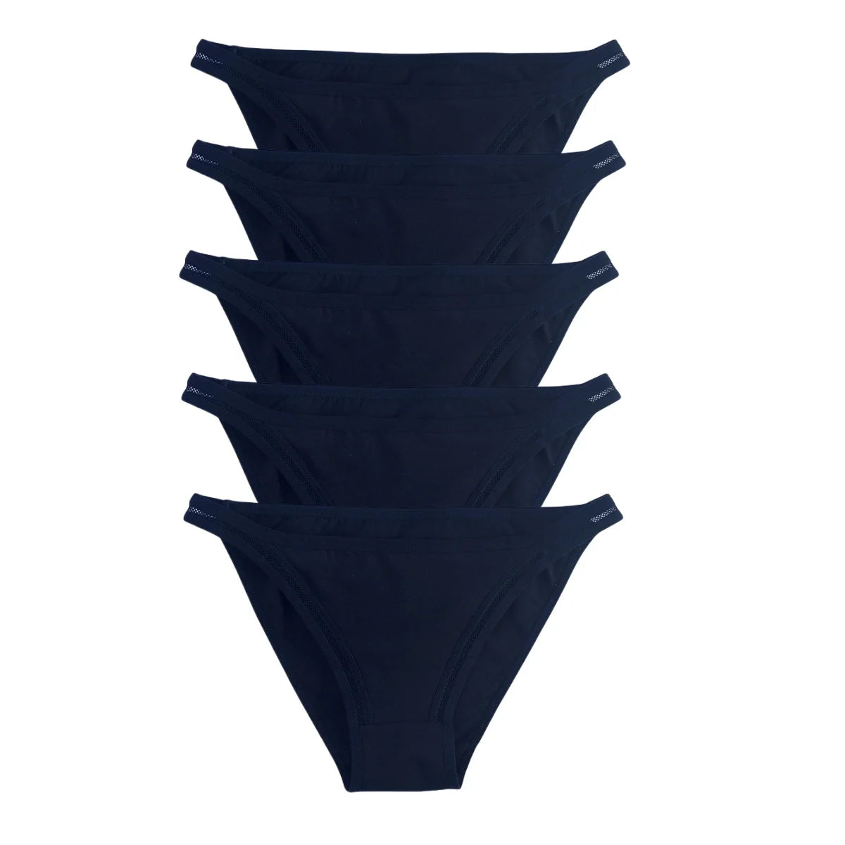 5Pcs/Set Cotton Panties Women Low Rise Briefs Solid Color Underwear Comfort Breathable Underpants M-XL Sexy Lingerie