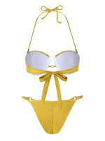 Sexy Shell Bikini Set With Skirt Women Two-Pieces Swimsuit 2024 New High Fork Skirt Set Biquini Swimwear For Girl Clothing