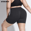 STOUREG Women's Plus Size Seamless Yoga Shorts High Support Quick Dry Fitness Running Gym Shorts