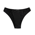Sexy Fashion Women's Mid-Waist Triangle Panties Bowknot Lingerie Underpants Thin Breathable Briefs Soft Comfortable Underwear