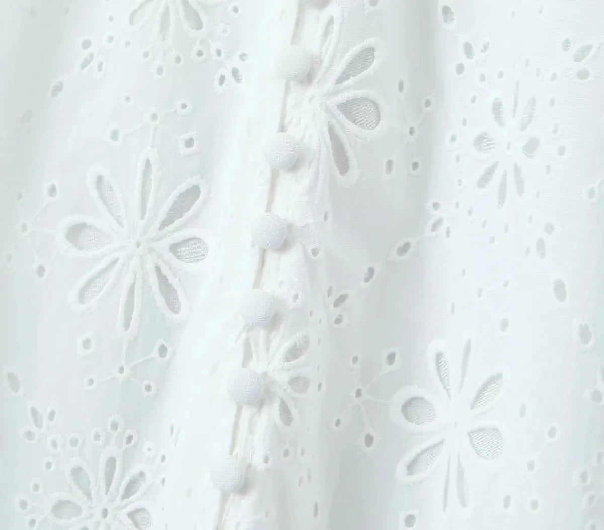 Foridol White Lace Cotton Dress V Neck Off Shoulder Sexy Beach Short Dress Summer Women Buttons Cut Out Mini Beach Sundress 2025