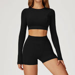 New Yoga Set 2Pcs Women No Logo Tank Tops High Waist Seamless Shorts Workout Outfit Fitness Gym Clothes Workout High quality