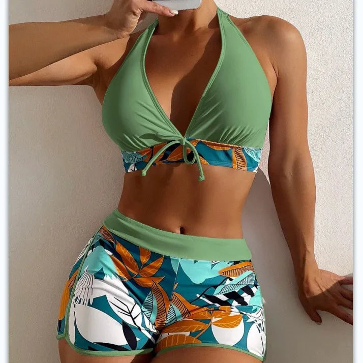 Plus Size Women's Swimsuit Tankini Boxer Bikini 3XL 4XL 5XL