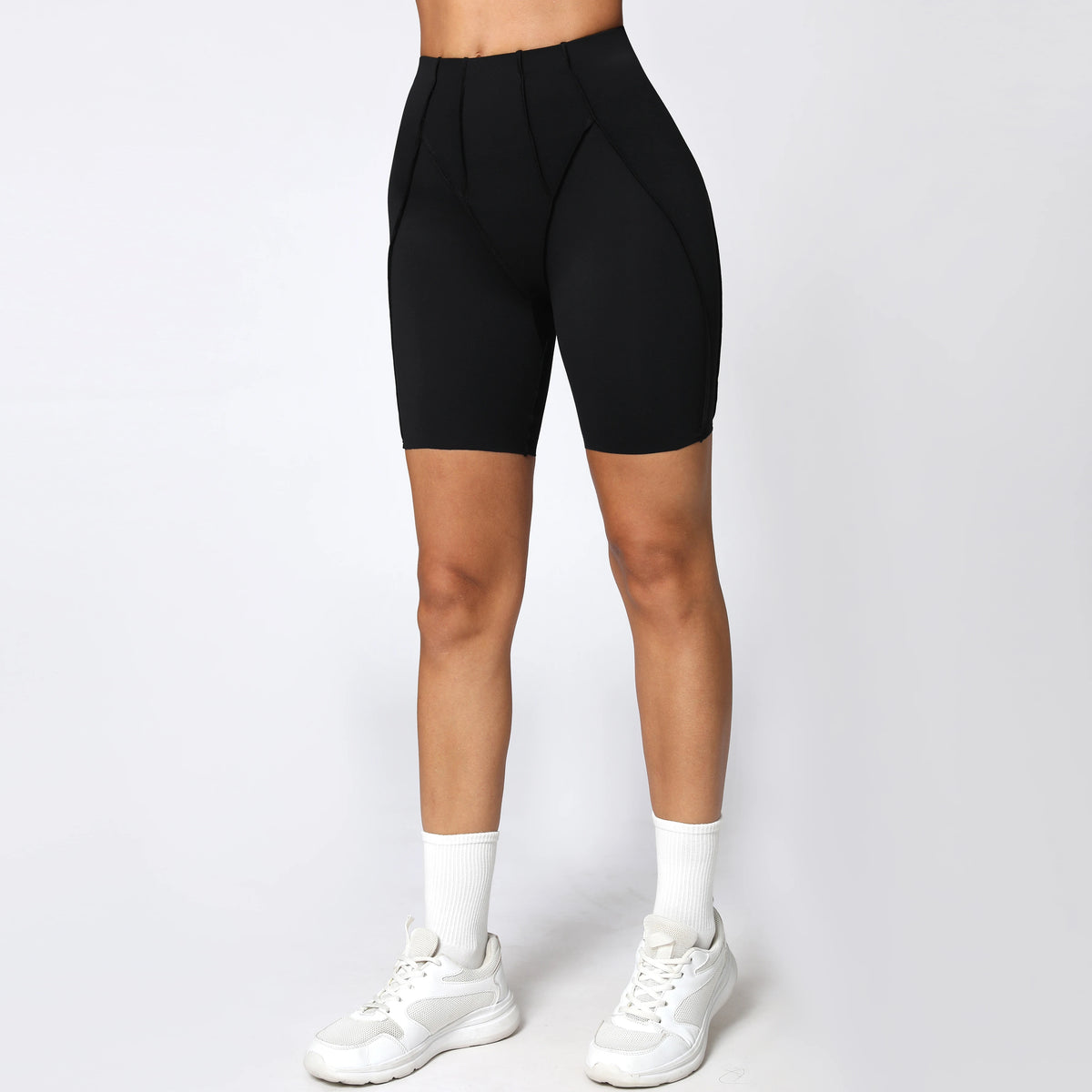 Yoga Shorts Women Fitness Shorts V-shaped Waist Running Cycling Shorts Breathable Sports Leggings Workout Gym Shorts
