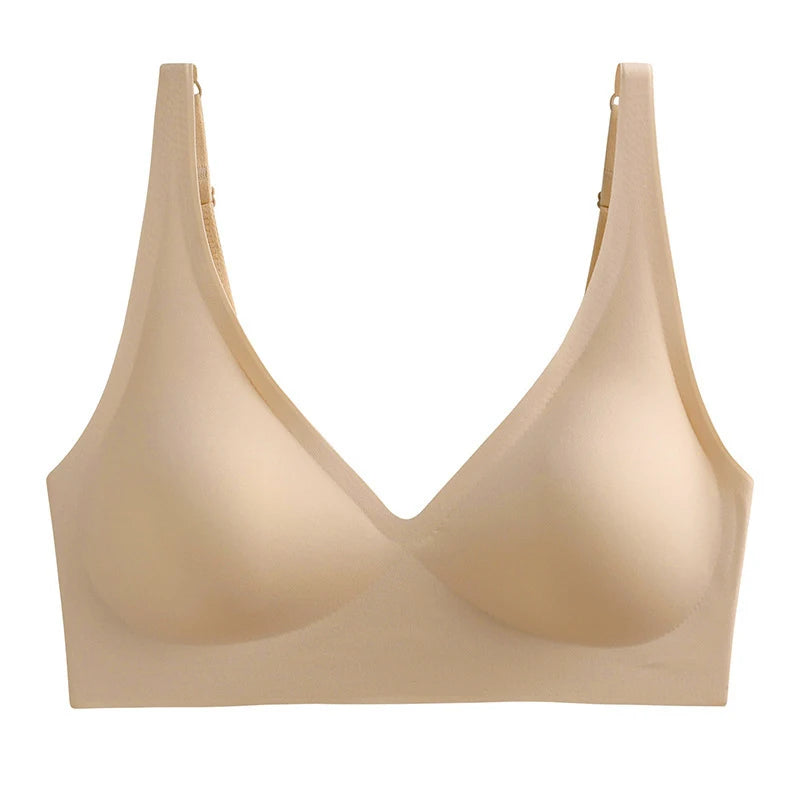 Sexy Seamless Bras For Women Wire Free Push Up Brassiere Deep V-Neck Lingerie U-Back 2-Hook Underwear Intimates S-5XL
