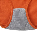 1 Pack Classic Daliy Panties Women Breathable Soft Low-waist Briefs Solid Color Ladies Comfort Underwear M-XL