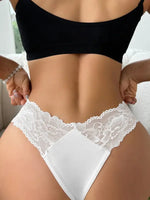 1pcs Sexy Lace Women's Panties Low Rise Comfortable Sexy Lingerie For Women Floral Panties Elegant Female Underwear Briefs