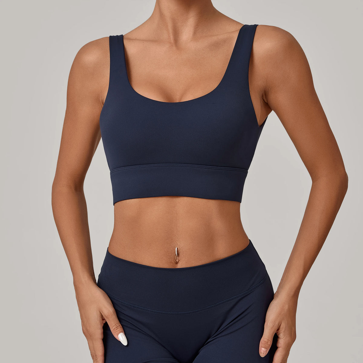 Running Sports Bra Women High Support Open Back Yoga Breathable Slim Fit Fitness Pilates Tank Top With Removable Pads