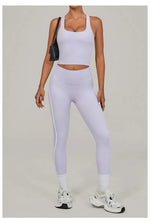 Women's Seamless Yoga Sets Sports Fitness Beauty Back Vest Hip-lifting Pants Slim-fit Suits Running Workout Gym Training Sets