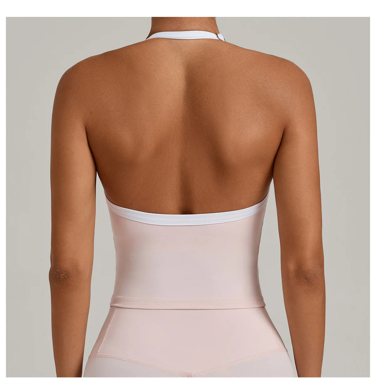 Hanging Neck Top Women Sports Bra Push Up Fitness Yoga Bra Color Blocked Underwear Gym Sport Tops Women Running Vest Bralette