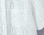 Foridol Summer Casual White Lace Dress Set for Women Hollow Out Embroidery Skirt Outfits 2 Pcs Loose Beach New Suit Skirt Set