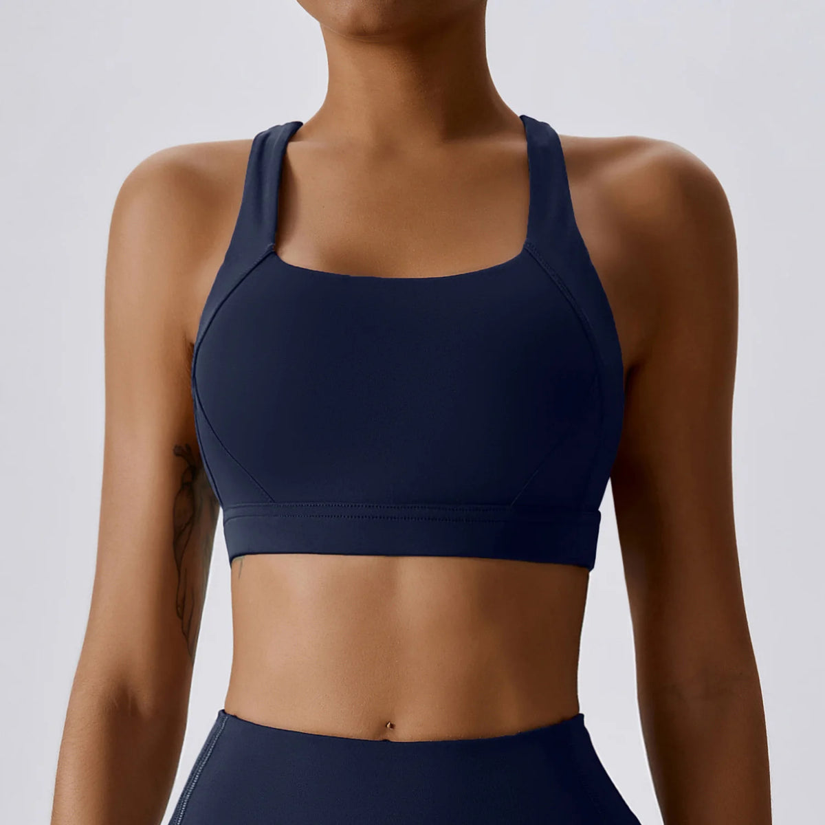 Hearuisavy Sports Bra Gym Underwear High Strength Shockproof Running Yoga Crop Top Breathable Pilates Push Up Fitness Tops Women