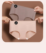 5PCS Seamless Mulberry Silk Underwear Ultral Thin Women's Panties Sexy High Elastic Invisible Briefs Soft Underpants Lingerie