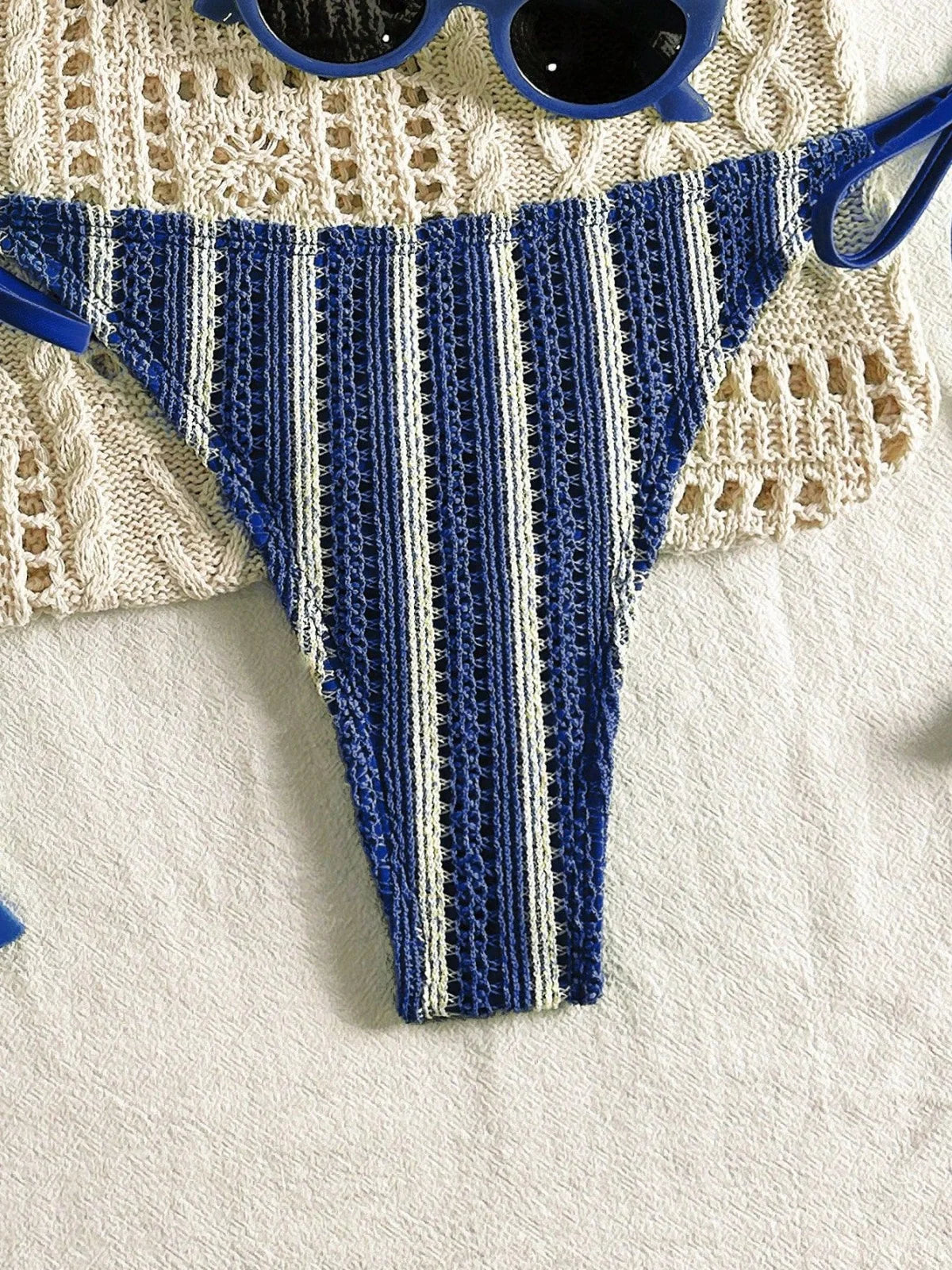 Sexy Orange Striped Bikini Set 2026 Women Halter Push Up Bra Tassel Bandage Thong Swimsuit Summer Holiday Bathing Suit Swimwear