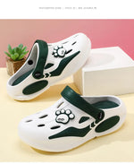 2026 Summer Sandals For Women Platform Shoes Thick Sole Cute DIY Paw Girls Street Beach Slippers Soft EVA Female Fashion Clogs