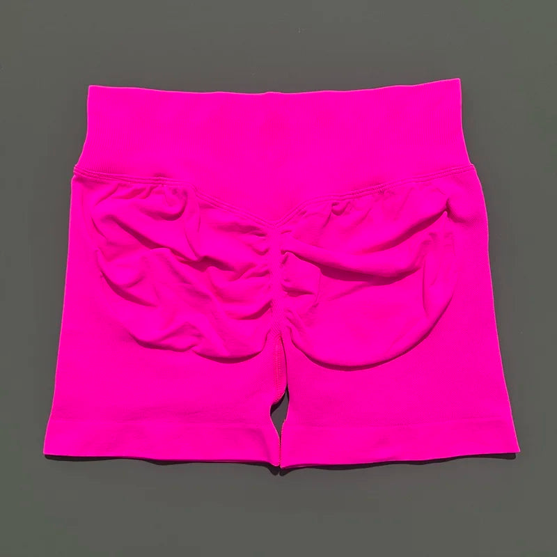 HISTELLO Impact Shorts 4.5" Women Fitness Sports Biker Shorts Low Waist Gym Short Workout Scrunch Butt Yoga Seamless Leggings