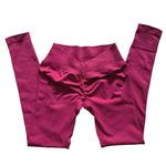 Sports Leggings Woman Clothes Seamless Yoga Pants Scrunch Booty V Waist Hip Lifting Fitness Gym Leggings Running Workout Tights