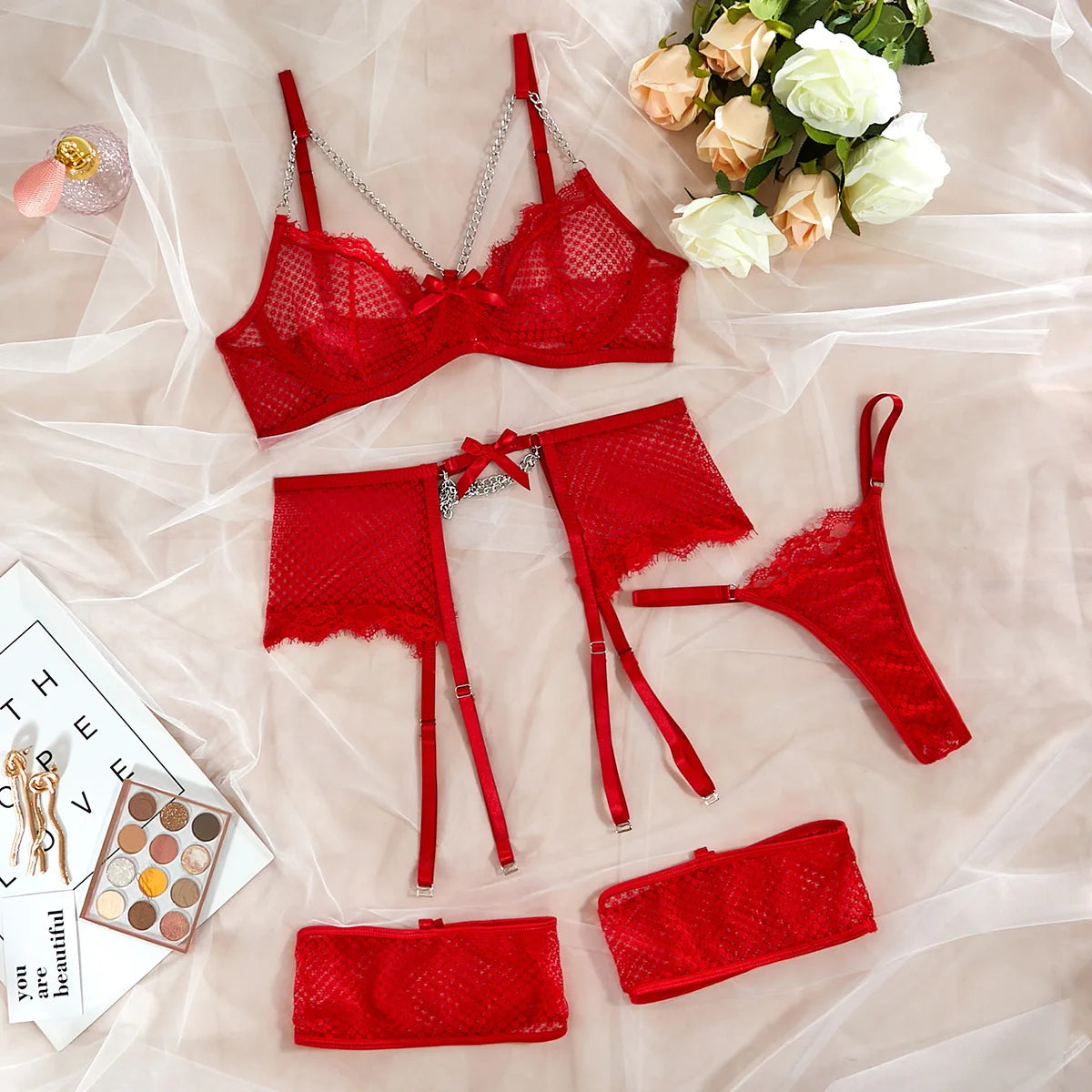 Sexy Bra And Panty set Exotic Costumes Sensual Transparent Erotic Apparel Porn Goth Mesh Sex Outfit Top and Briefs