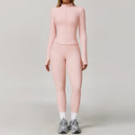 2/3PCS Yoga Suit Women Tracksuits Gym Clothes Workout Flared Pants Zipper Long SleeveAthletic Wear Female Sports Yoga Clothing