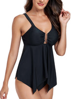 ZTVitality Black Tankini Set Women's Swimsuit 2024 New Arrival Padded Bra Push Up Swimwear Sexy Summer Beachwear Bathing Suit