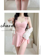 Summer New Women's One-piece Swimsuit, with Exposed Back, Slim and Sexy, Collection of Fairy Style Hot Spring Swimsuits