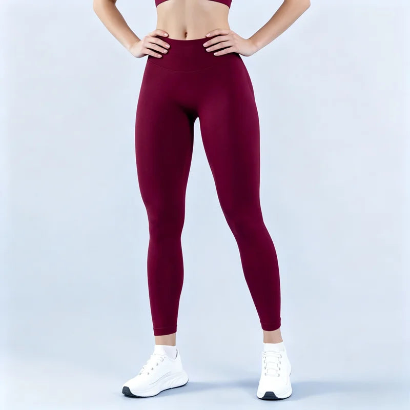 HISTELLO Impact Leggings Women Seamless Sports Yoga Pants Low Ribbed Band Gym Tights Fitness Workout Scrunch Butt Leggings