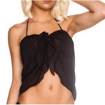 Women Bikini Cover-Ups Skirts Printed Chiffon Swimwear Pareo Scarf Swimsuits Cover-Ups Wrap Kaftan Sarong Beach Short Sexy Skirt