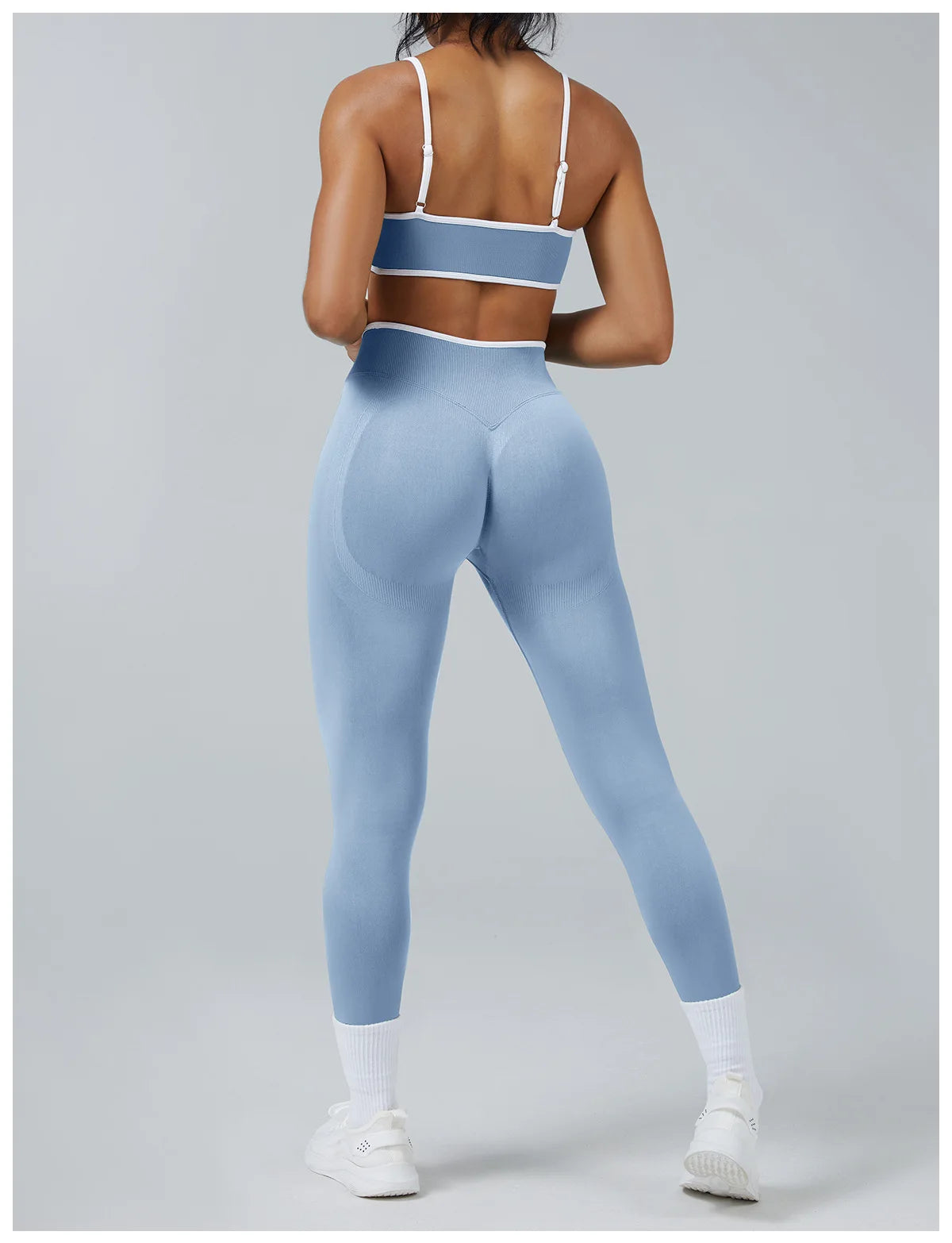 2PCS Yoga Suit Seamless Sports Set Gym Outfits Women Tracksuit Running Workout Clothes Sports Bra Athletic Wear Yoga Clothing