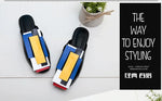 Summer Women Slipper High Block Heels Mules Party Club Ladies Mixed Color White Outdoor Slip-on Square Toe Shoes