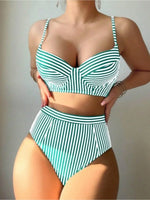 2026 High Waist Bikinis Women Print Push Up Swimsuit Floral Swimwear Female Bathers Bathing Swimming Suit Summer Beachwear