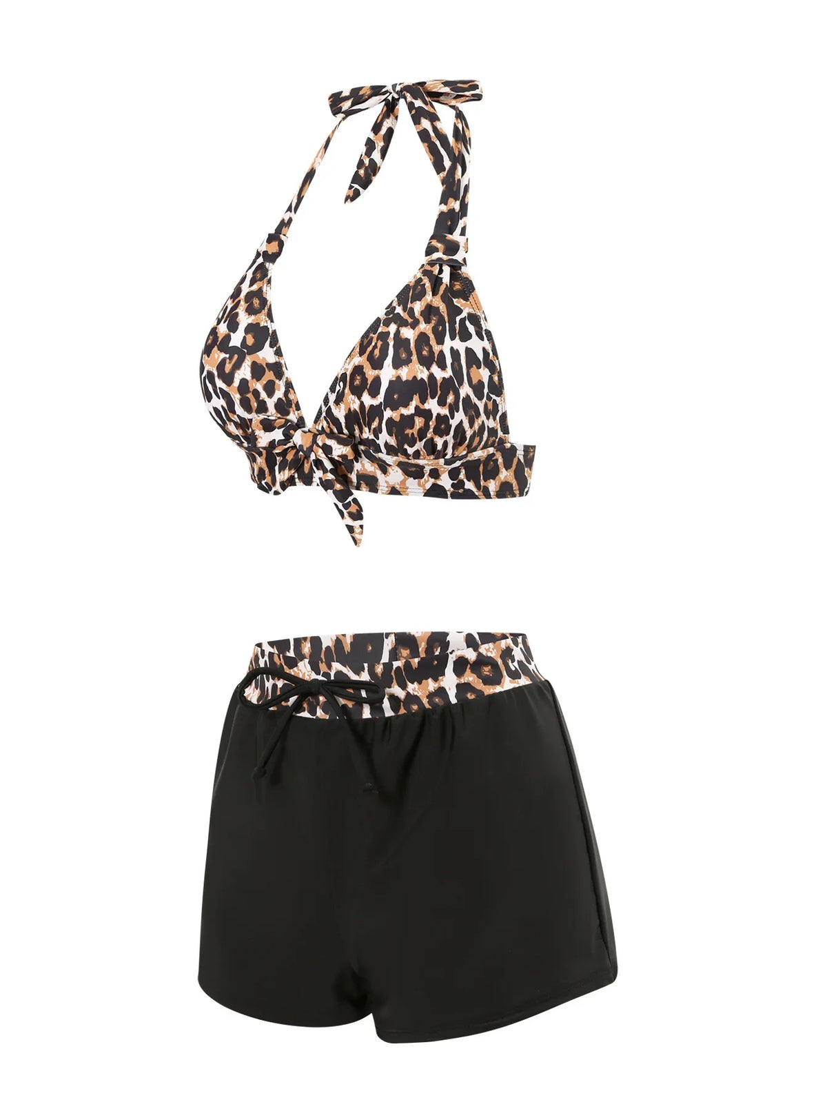 Sexy High Waist Bikini Shorts 2026 Women Swimsuit Two Piece Swimwear Female Bikinis Set Leopard Bathing Suits Brazilian Biquini