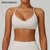 Gym Bras Cross Shoulder Straps Sports Underwear Anti-Sweat Fitness Top Women Yoga Bra Shockproof Crop Top Push Up Workout Tops