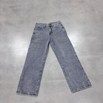 Women's Jeans Trend High-Waisted Distressed Skinny Straight-Leg Jeans Solid Color Distressed Finish Button-Fly Zipper Trousers