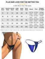 Lace Thong Panties for Women Sexy Sheer Mesh G String Low Rise Underwear Plus Size