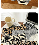1pcs Seamless Panties Ladies Leopard Print Sexy Underwear Zebra Stripe Briefs Ice Silk Panty Invisible No Trace Solid Underpants