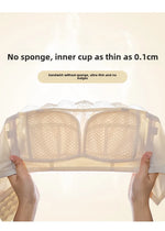 MOYISU Strapless Bra Women with Large Breasts and Small Non-slip Pull-up Breast Anti-sag Summer Slim Bra