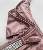 Sexy Panties Women Thongs Rhinestones G string Letter Diamonds Sports Thong Low Waist Briefs T-back Fitness Size S-XL