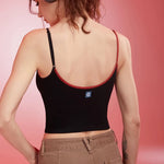 Women's Summer Color Block Yoga Fitness Vest Anti-Sagging One-Piece Camisole Fitness Suit for Active Wear