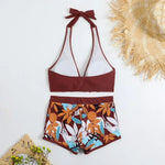 Sexy High Waist Bikini Shorts 2026 Women Swimsuit Two Piece Swimwear Female Bikinis Set Sports Bathing Suits Brazilian Biquini