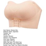 Women Bra Anti-slip Push Up Front Closure Invisible Tube Top Bra Solid Color Elastic Lady Bandeau Bra Women Underwear