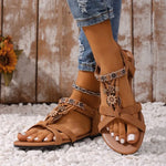 Women Wedge Sandals Soft Bottom Low Heels Sexy Woman Non-slip Shoes Summer Footwear Bohemia Style Summer Platform Sandals Women