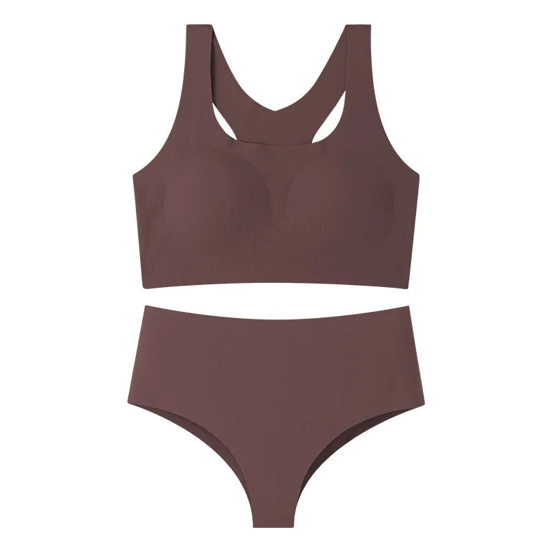 Women's Underwear Sexy Seamless Bra and Panty Set Wire Free Brassieres Female Womens Lingerie Underwear & Sleepwears