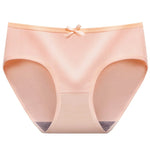 1 Pack Classic Daliy Panties Women Breathable Soft Low-waist Briefs Solid Color Ladies Comfort Underwear M-XL