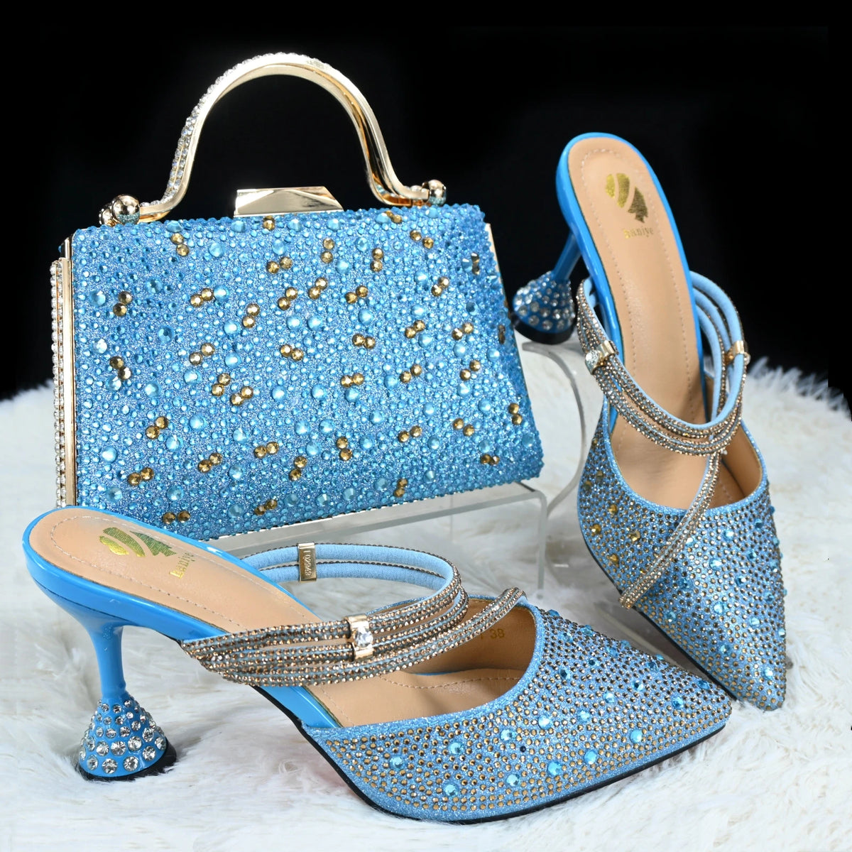 DoershowItalian Shoe and Bag Set New 2024 Women Shoes and Bag Set In Italy pink Italian Shoes with Matching Bag setHGH1-19