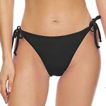 Women Summer Side Tie Bikini Bottoms Triangle Cut Swimwear Quick Dry Solid Color Beachwear For Pool Vacation Swimming Trunks