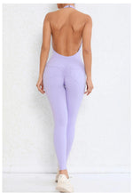 Backless Gym Jumpsuit Sport Overalls Women Nylon Yoga Workout Clothes for Women Fitness Clothing Gym Sets Womens Outfits