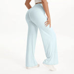 NCLAGEN Naked Feel Straight-leg Pants Gym Clothes Woman Sportswear Fitness Workout Leggings Yoga Softmotion Wide-leg Trousers