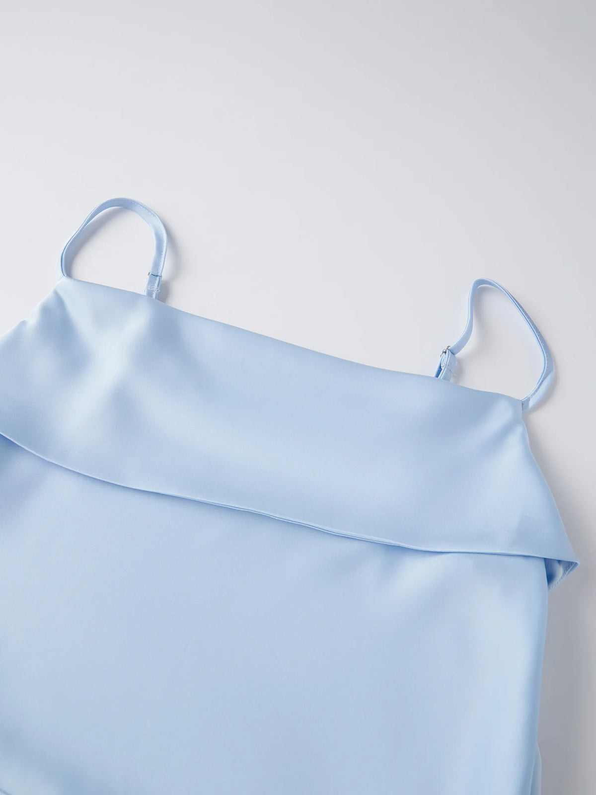 WomensTank Tops Solid Color Satin Cowl Neck Spaghetti Strap Going Out Vest Summer Daily Casual Elegant Camis Streetwear